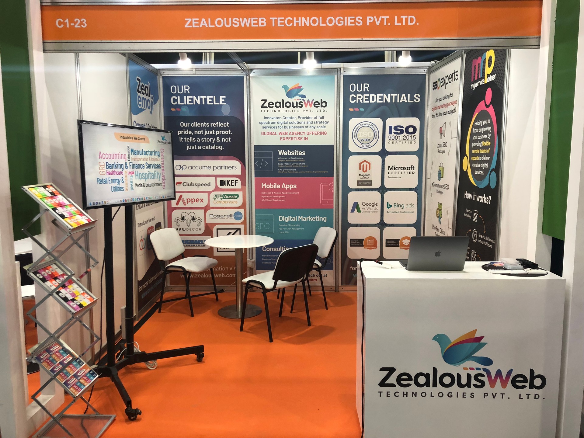 ZealousWeb booth in GITEX