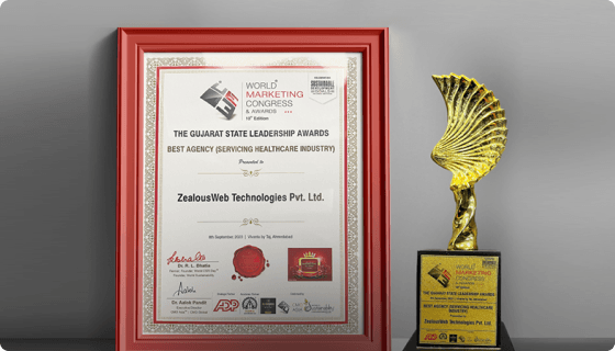 ZealousWeb Winning at Gujarat Brand Leadership Awards